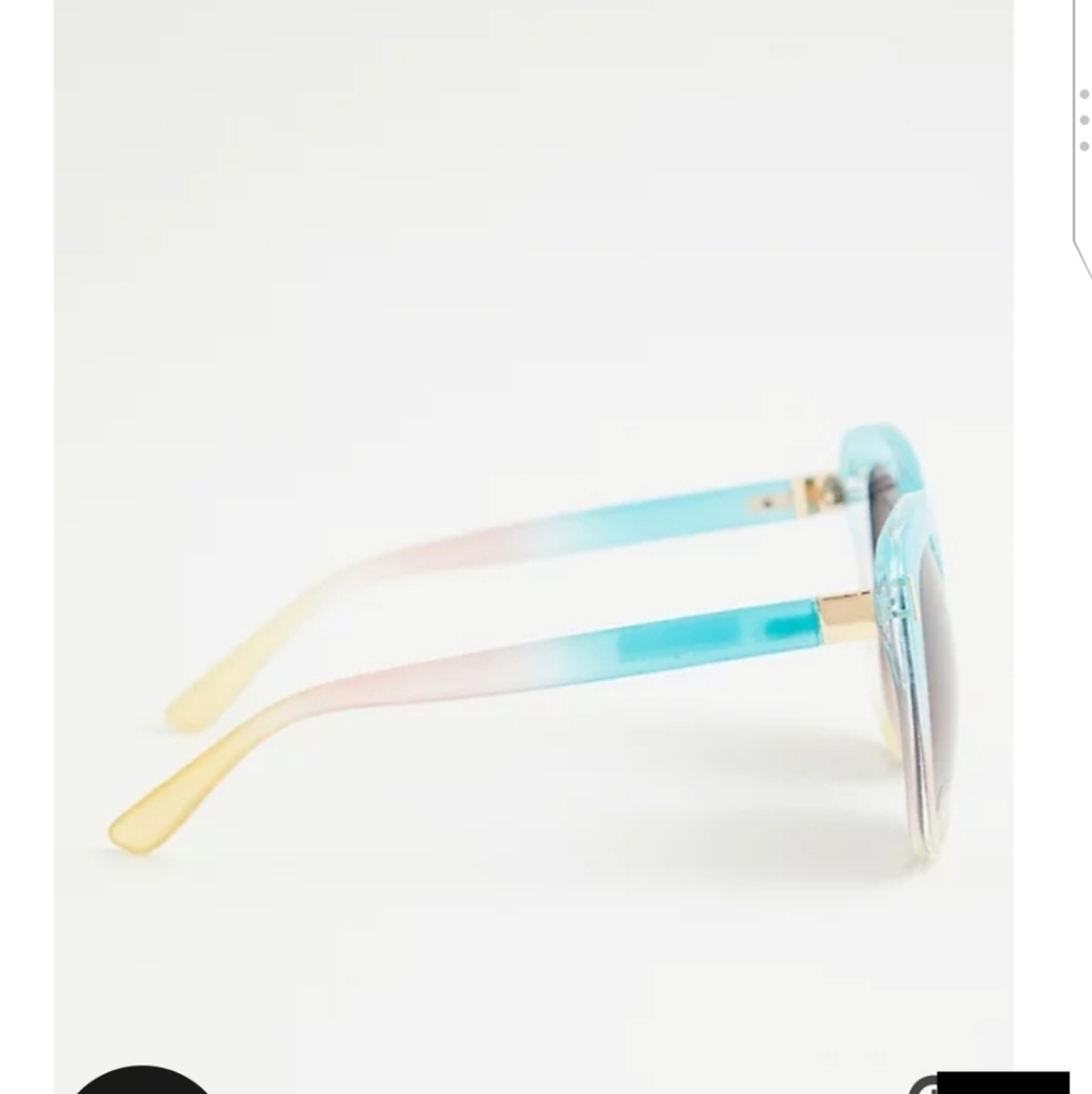 🆕MULTI COLOR FACE SQUARE SUNGLASSES - Picture 4 of 5